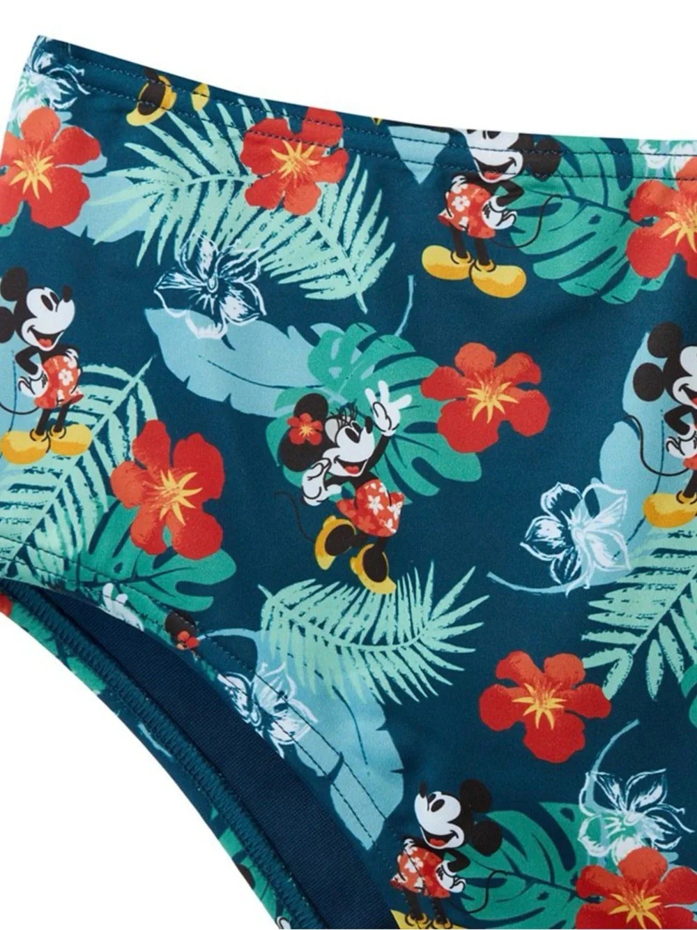 Disney Women’s Swim Suit 2piece , tropical Mickey and Minnie